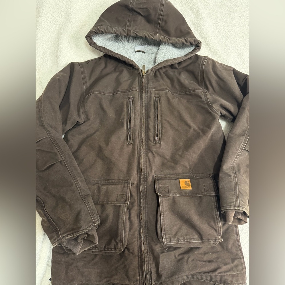 Kids vintage Carhartt Sherpa lines jacket XL
